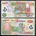 ZAMBIE - Billet de 1000 Kwacha - Polymer - 2008 – P44f – JeromeCollection