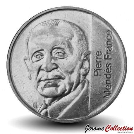 FRANCE - PIECE de 5 Francs - Mendès France - 1992 – Km1006 – JeromeCollection