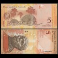 VENEZUELA - Billet de 5 Bolivares - Tatou géant - 24.05.2007 – P89b – JeromeCollection