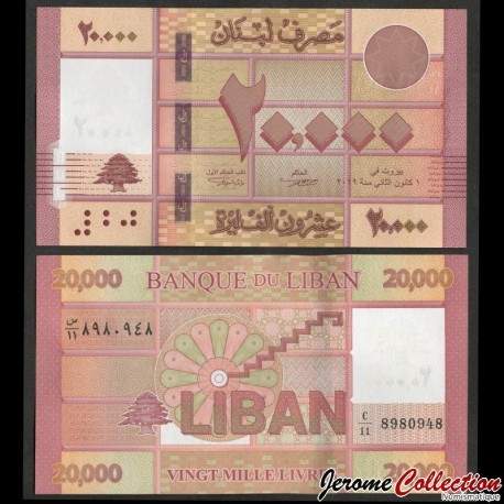 LIBAN - Billet de 20000 Livres - 2019 – P93c – JeromeCollection