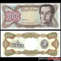 VENEZUELA - Billet de 100 Bolivares - Simón Bolívar - 12.05.1992 – P66d – JeromeCollection