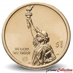 ETATS UNIS / USA - PIECE de 1 Dollar - Industrie et l’innovation - Le canal Erié - New York - P - 2021