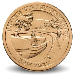 ETATS UNIS / USA - PIECE de 1 Dollar - Industrie et l’innovation - Le canal Erié - New York - P - 2021 – Km755 –