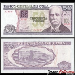 CUBA - Billet de 50 Pesos - Calixto García Iñiguez - 2018