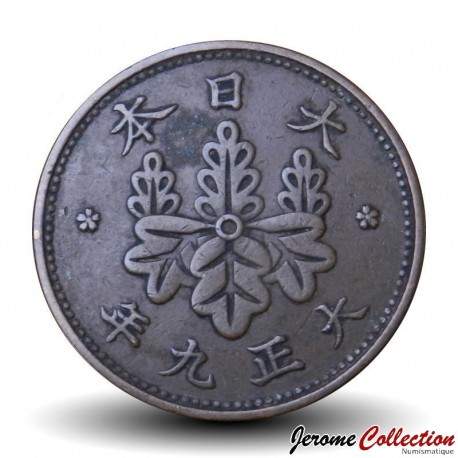 JAPON - PIECE de 1 Sen - Fleur de paulownia - 年九正大 - 1920 – Y42 – JeromeCollection