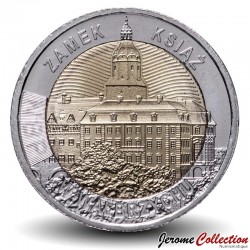 POLOGNE - PIECE de 5 ZLOTE - Château de Książ - 2021