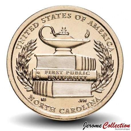ETATS UNIS / USA - PIECE de 1 Dollar - Industrie et l’innovation - L'Université de Caroline du Nord - D - 2021 – Km754