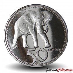 RHODESIE - PIECE de 50 Cents - Eléphant - 2018 – N153905 – JeromeCollection