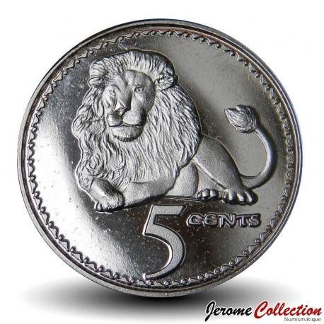 RHODESIE - PIECE de 5 Cents - Lion - 2018 – N153902 – JeromeCollection