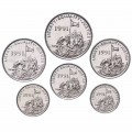 ERYTHREE - SET / LOT de 6 PIECES de 1 5 10 25 50 100 Cents - Animaux - 1997 – Km43 44 45 46 47 18 – JeromeCollection