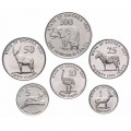 ERYTHREE - SET / LOT de 6 PIECES de 1 5 10 25 50 100 Cents - Animaux - 1997 – Km43 44 45 46 47 18 – JeromeCollection