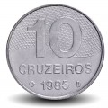 BRESIL - PIECE de 10 Cruzeiros - Routes brésiliennes - 1985 – Km592 – JeromeCollection