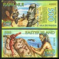 ILE DE PAQUES - RAPA NUI - Billet de 500 Rongo - Rano Raraku / Rano Kau - 01.09.2011 – N207639 – JeromeCollection