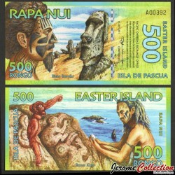ILE DE PAQUES - RAPA NUI - Billet de 500 Rongo - Rano Raraku / Rano Kau - 01.09.2011 – N207639 – JeromeCollection