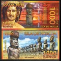 ILE DE PAQUES - RAPA NUI - Billet de 1000 Rongo - Maka-ti Te-rangi / Ahu Tongariki - 01.09.2011 – N207642 –
