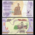 MADAGASCAR - Billet de 1000 ARIARY - Pont de Kamoro - 2022 – P100b – JeromeCollection