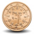 PORTUGAL - PIECE de 1 Cent - Sceaux du roi Alphonse Ier Henriques - 2008 – Km740 – JeromeCollection