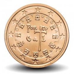 PORTUGAL - PIECE de 1 Cent - Sceaux du roi Alphonse Ier Henriques - 2008 – Km740 – JeromeCollection