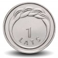 LETTONIE - PIECE de 1 Lats - Bague Namejs - 2009
