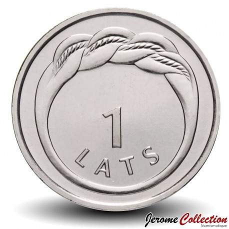 LETTONIE - PIECE de 1 Lats - Bague Namejs - 2009