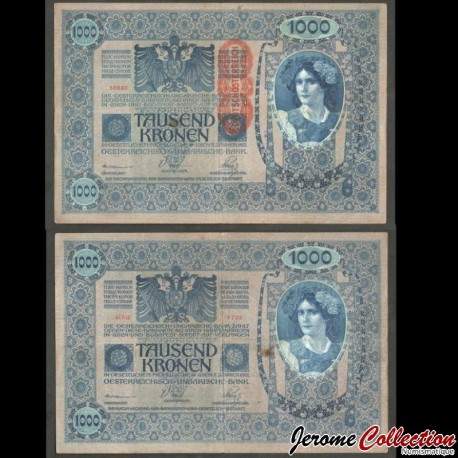 AUTRICHE / DEUTSCHÖSTERREICH - Billet de 1000 Kronen - 02.01.1902 (1919) – P59a – JeromeCollection