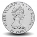SAINTE-HÉLÈNE - PIECE de 50 Pence - Visite royale du prince Andrew - 1984 – Km13 – JeromeCollection