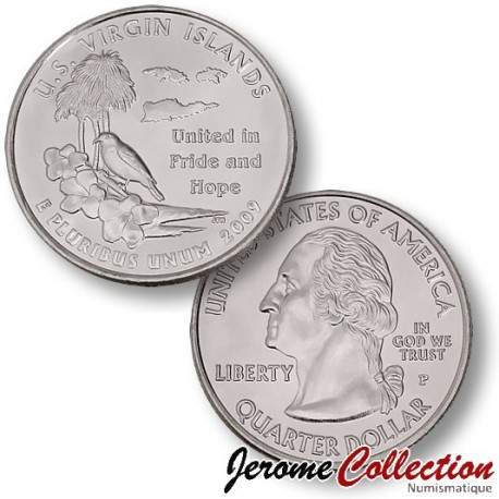 ETATS UNIS / USA - PIECE de 25 Cents (Quarter States) - Îles Vierges des