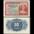 ESPAGNE - Billet de 10 Pesetas - Jeune Femme - 1935 – P86 – JeromeCollection