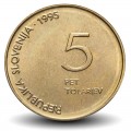 SLOVENIE - PIECE de 5 Tolarjev - 50 ans de la défaite du fascisme - 1995 – Km22 – JeromeCollection