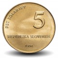 SLOVENIE - PIECE de 5 Tolarjev - 1000 ans de l'alphabet glagolitique - 1994 – Km16 – JeromeCollection