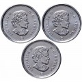 CANADA - SET / LOT de 3 PIECES de 10 CENTS - 100e anniversaire du Bluenose - 2021 – KM3081 KM3083 KM3083.1 –