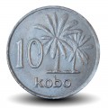 NIGERIA - PIECE de 10 Kobo - Palmiers - 1976 – Km10.1 – JeromeCollection