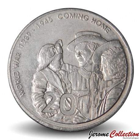 AUSTRALIE - PIECE de 20 Cents - Fin de la seconde Guerre Mondiale - 2005 – Km745 – JeromeCollection