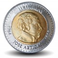 URUGUAY - PIECE de 10 Pesos - 150 Anniversaire de la mort d'Artigas - 2000 – Km121 – JeromeCollection
