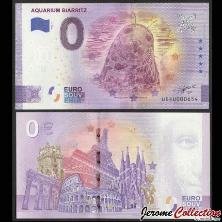 BILLET TOURISTIQUE - ZERO 0 EURO - FRANCE - AQUARIUM BIARRITZ - UEEU - 2021-6 – N376987 – JeromeCollection