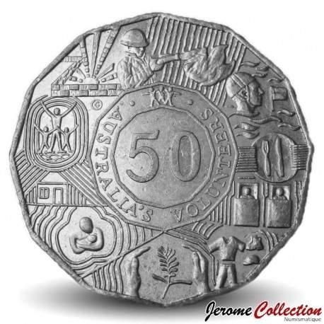 AUSTRALIE - PIECE de 50 Cents - Volontaires - 2003 – Km689 – JeromeCollection