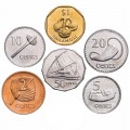FIDJI - SET / LOT DE 6 PIECES de 2 5 10 20 50 Cents 1 Dollar - 1990/2006 – Km50a 51a 52a 53a 54a 73 – JeromeCollection