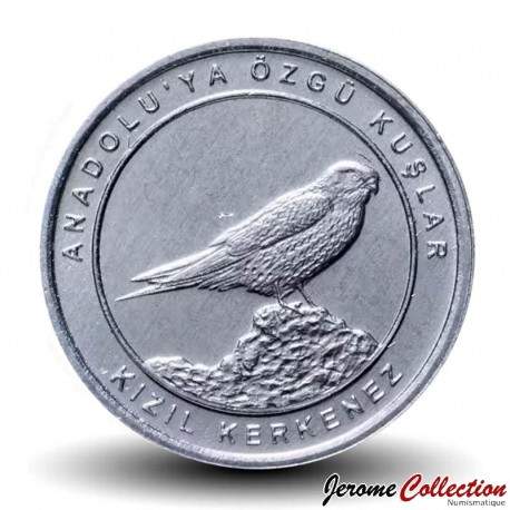 TURQUIE - PIECE de 1 Kuruş - Oiseaux d'Anatolie - Crécerelle / Kızıl kerkenez - 2020 – Km1464 – JeromeCollection