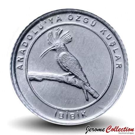 TURQUIE - PIECE de 1 Kuruş - Oiseaux d'Anatolie - Huppe fasciée / İbibik - 2020 – Km1463 – JeromeCollection
