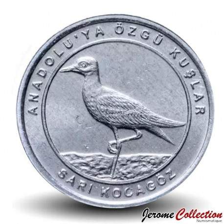 TURQUIE - PIECE de 1 Kuruş - Oiseaux d'Anatolie - Œdicnème criard / Sari Kocagoz - 2020 – Km1467 – JeromeCollection