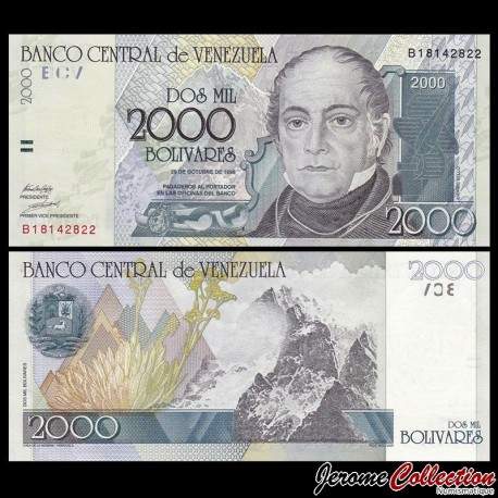 VENEZUELA - Billet de 2000 Bolivares - Andrés Bello - 1998