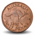 AUSTRALIE - PIECE de 1/2 Penny - Kangourou - 1960 – Km61 – JeromeCollection