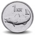 ISLANDE - PIECE de 1 Krona - Cabillaud - 2011 – Km27a – JeromeCollection