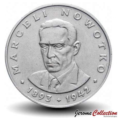 POLOGNE - PIECE de 20 ZLOTE - Marceli Nowotko - 1976
