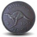 AUSTRALIE - PIECE de 1 Penny - George VI / Kangourou - 1938 – Km36 – JeromeCollection