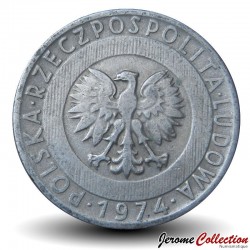 POLOGNE - PIECE de 20 ZLOTE - 1974