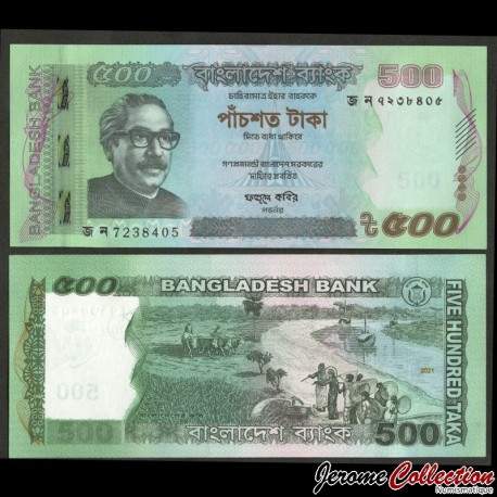 BANGLADESH - Billet de 500 Taka - Assemblée nationale - 2021 – P58k – JeromeCollection