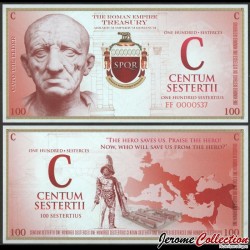 EMPIRE ROMAIN - Billet de 100 Sesterces - Caton l'Ancien - 2018 – 0100 – JeromeCollection