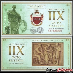 EMPIRE ROMAIN - Billet de 8 Sesterces - Ovide - 2018 – 0008 – JeromeCollection