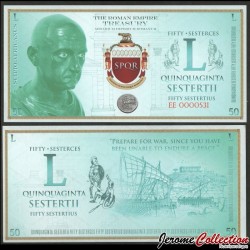 EMPIRE ROMAIN - Billet de 50 Sesterces - Scipion l'Africain - 2018 – 0050 – JeromeCollection